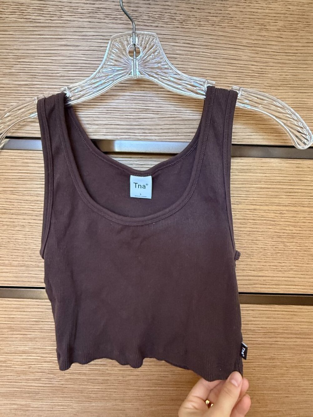 Aritzia Ribbed Cropped Tank (TNA)